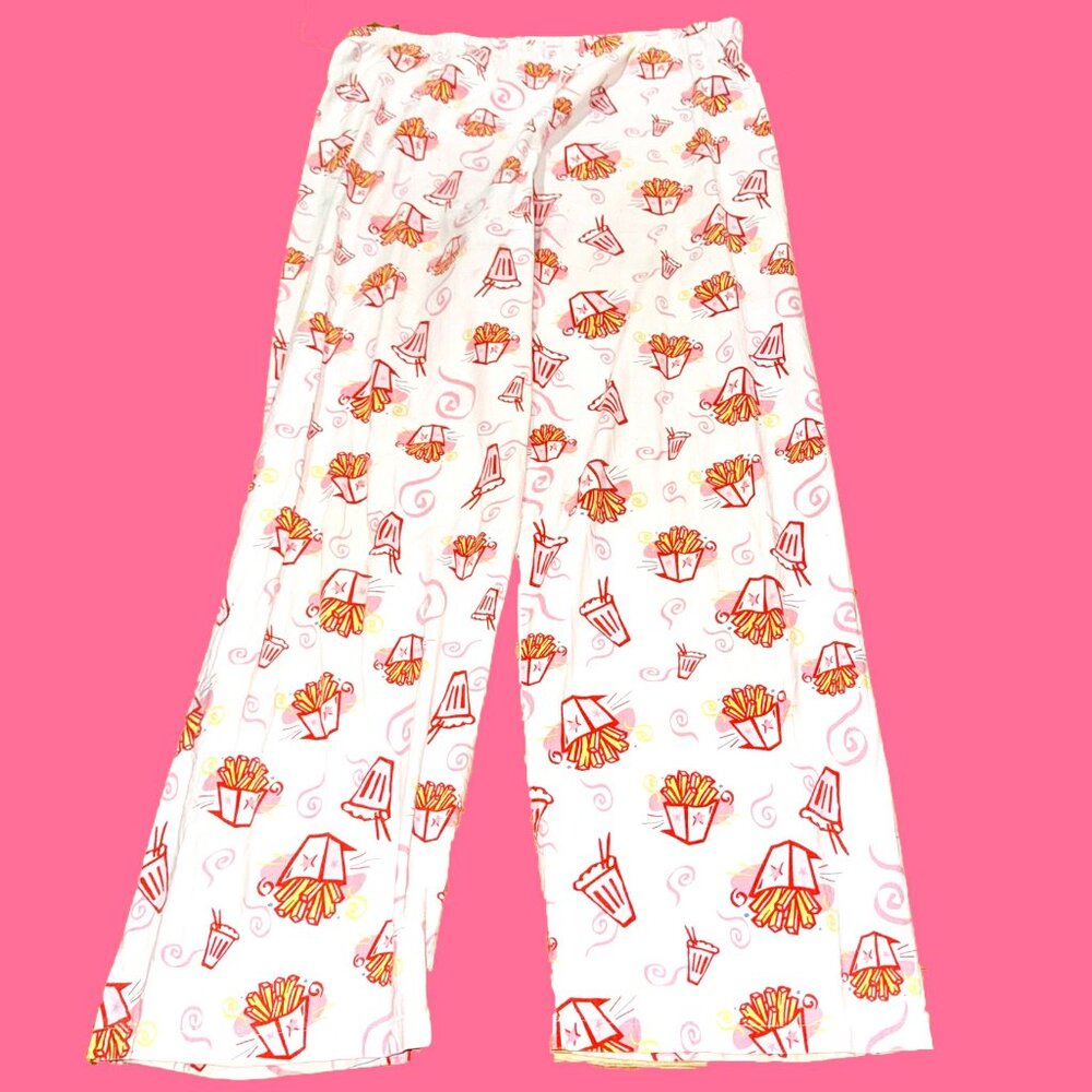 French Fry and Milkshake Pajama Pants Size XL